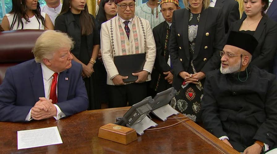 President Trump hears the stories of people persecuted for their religion