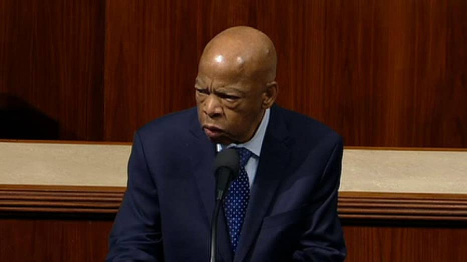 Civil rights legend Rep. John Lewis attacks Trump's tweets in emotional