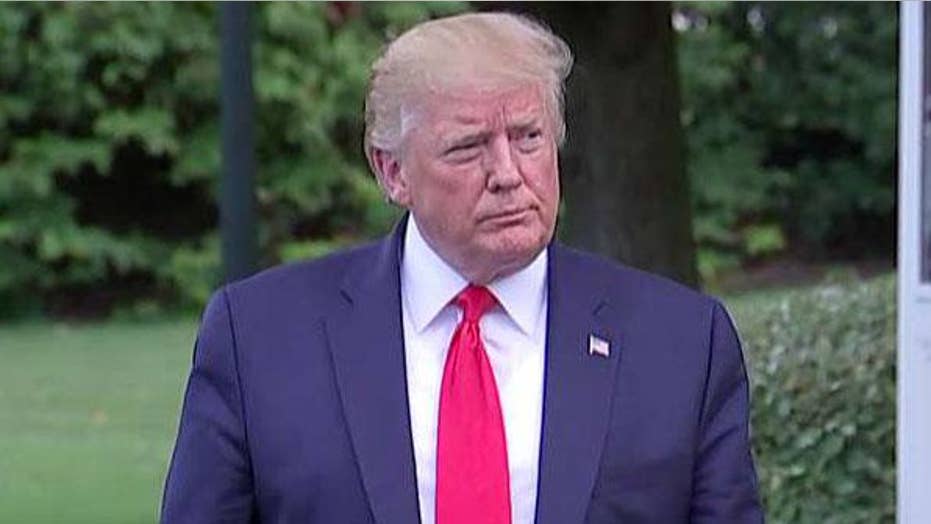 President Trump says he's winning the political fight with the progressive 'Squad'