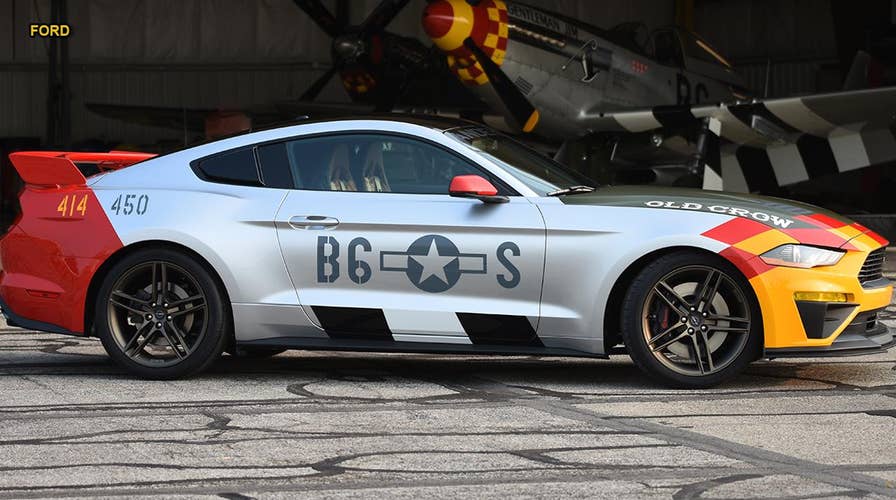 Ford honors World War 2 flying ace 'Bud' Anderson with custom Mustang tribute car