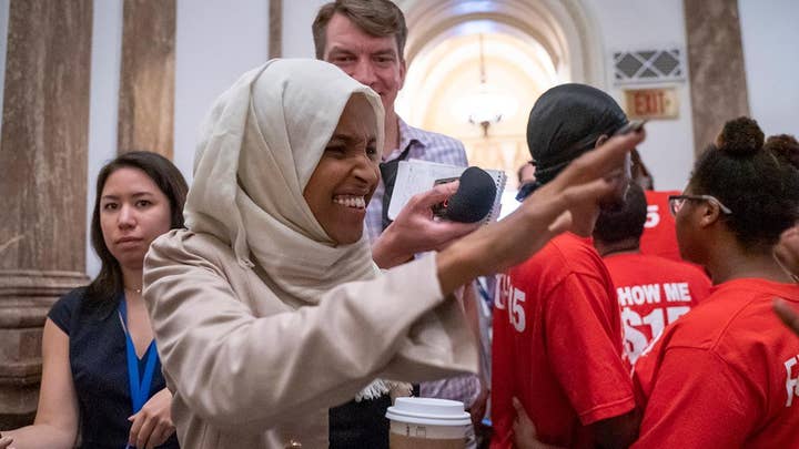Rep. Ilhan Omar greeted by supporters in Minnesota after Trump's controversial comments