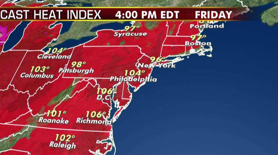 National forecast for Friday, July 19: Heat advisories for East Coast