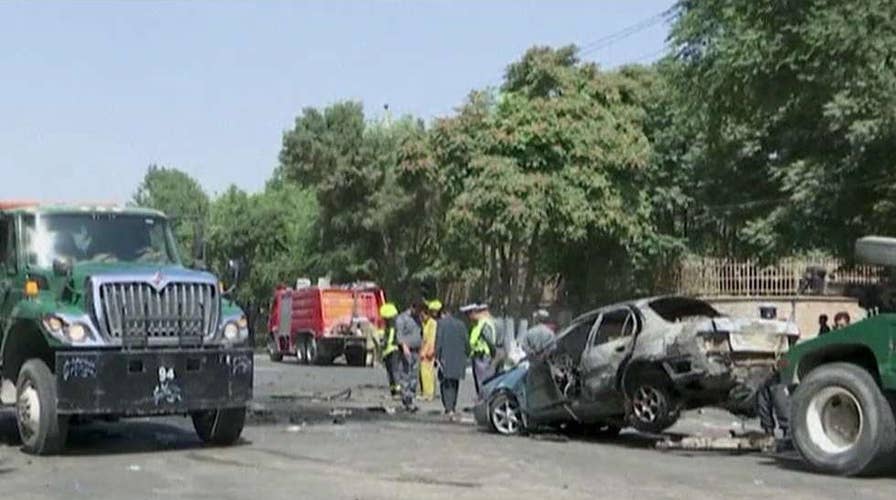 Powerful bomb explodes outside gates of Kabul University in Afghanistan