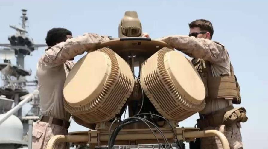 Military officials use electronic jamming device to take down Iranian drone