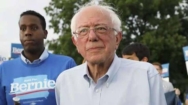 Bernie Sanders' campaign staff demanding a 'living wage' and health care