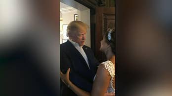 Trump drops in on New Jersey wedding, as attendees chant 'USA!'