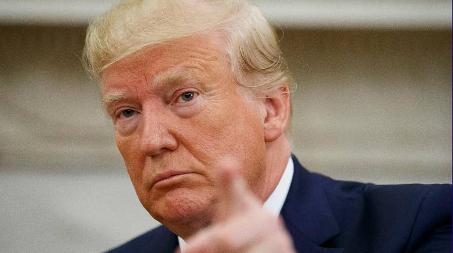 President Trump accuses Democrats of being obsessed with scandals