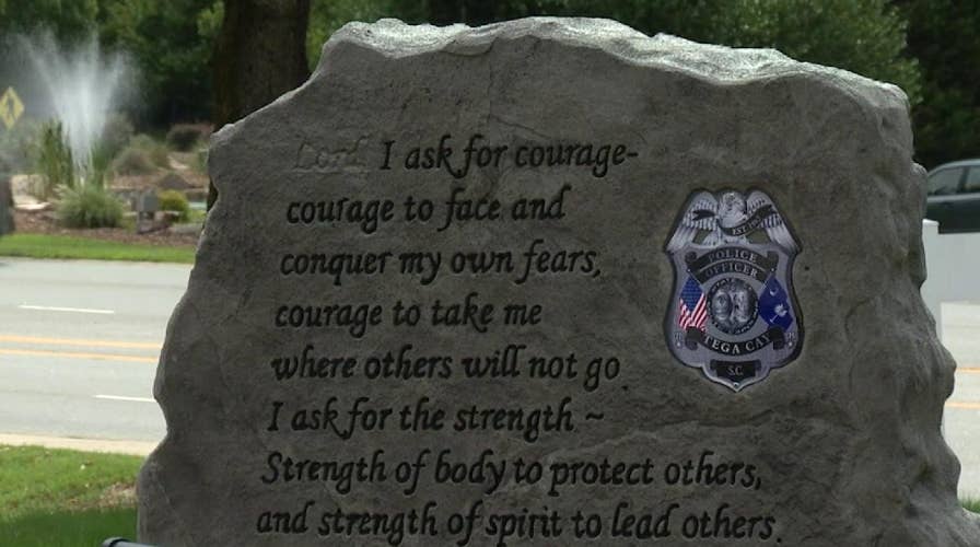 Controversy after the word 'Lord' is removed from a memorial for fallen officers in South Carolina