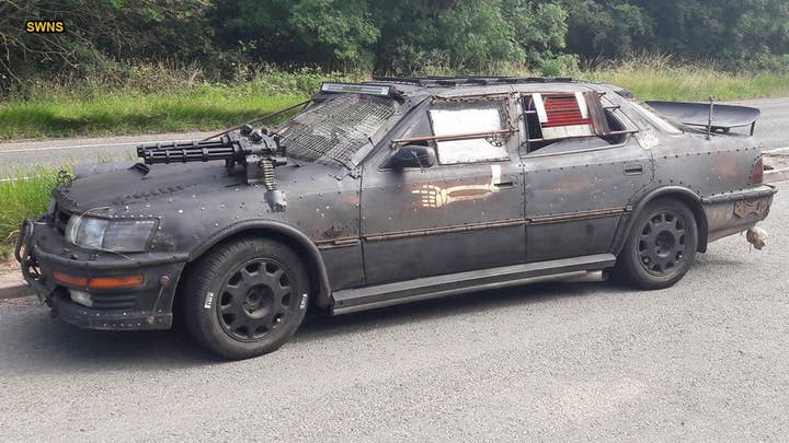 Armed police surround gun-equipped car owned by 'Mad Max' fan