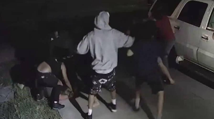 Couple brutally attacked by a group of teenagers outside their home in Stockton, California