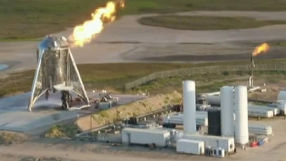 Spacex Aborts Starhopper Spaceship Prototype Hop Test In Dramatic Video Fox News