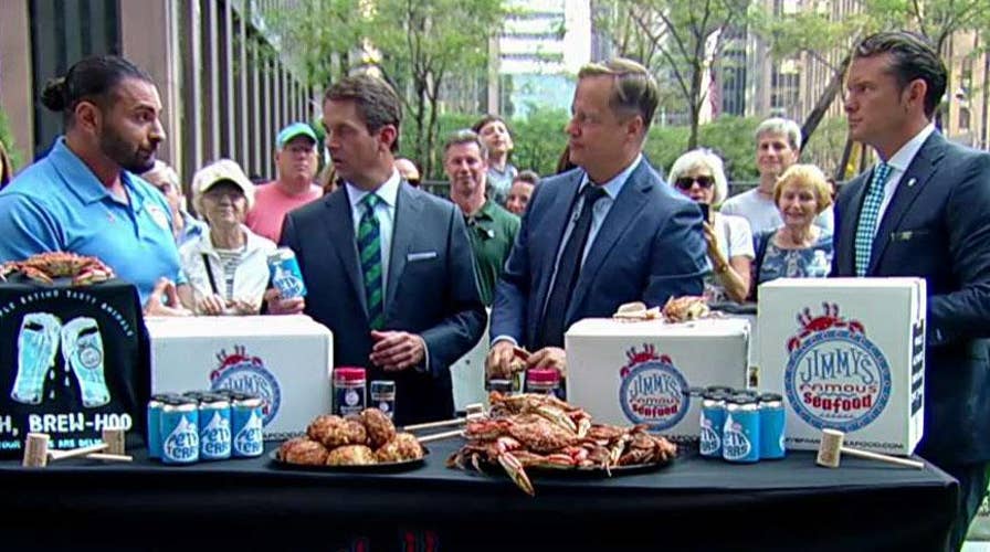 Jimmy's Famous Seafood releases 'PETA Tears' lager one year after a crab billboard feud