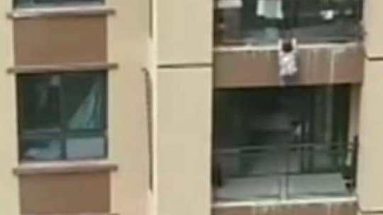 Boy, 3, falls 6 stories in China from apartment balcony, saved by onlookers with blanket