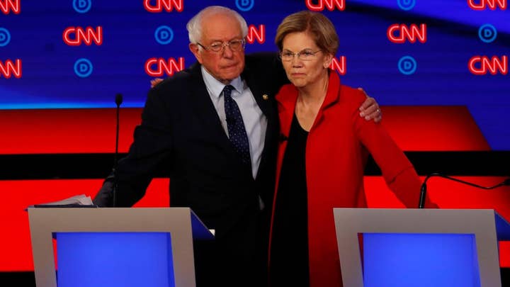 Moderate Democratic presidential hopefuls target Sanders, Warren over far-left policies
