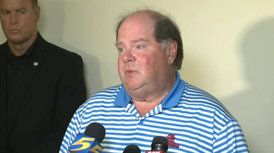 Officials brief the press following deadly shooting at a Mississippi Walmart