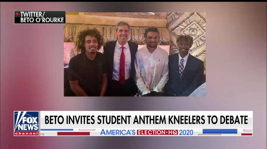 Beto O'Rourke invites high school football players who knelt for anthem to Dem debate