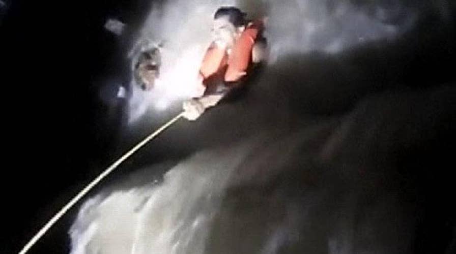 River rescue caught on Iowa police body camera