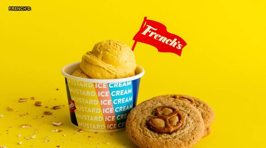 French's introducing mustard-flavored ice cream for National Mustard Day