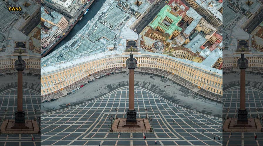 Production company creates surreal 'Inception'-style images of warped Russian cities
