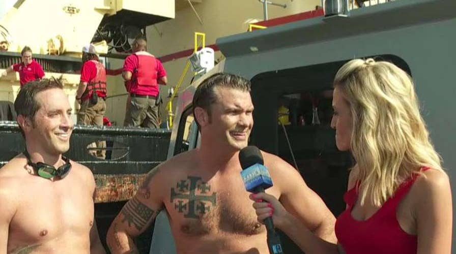 Pete Hegseth, Navy SEALS complete second leg of swim across the Hudson River to support veterans