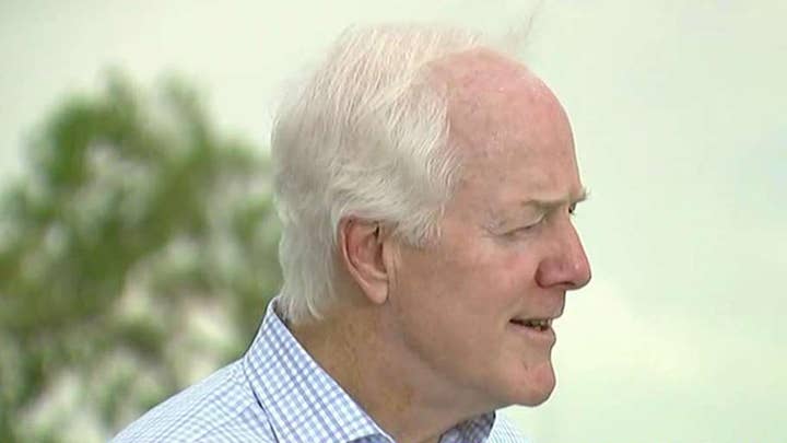 Texas Senator John Cornyn reacts to the mass shooting in El Paso, Texas