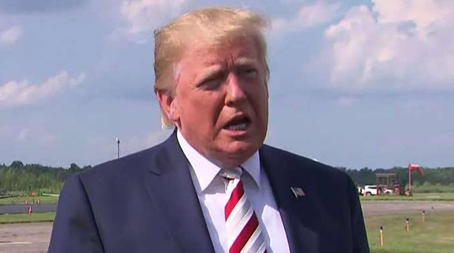 Trump praises law enforcement in wake of shootings in Ohio and Texas