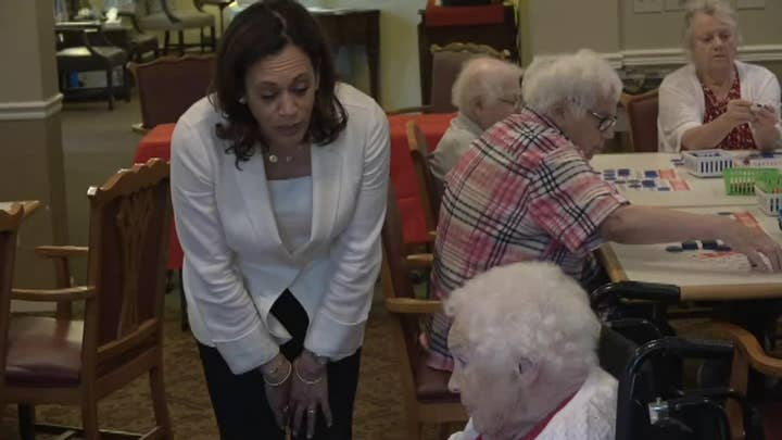 Senior center resident to Kamala Harris: Leave our health care alone