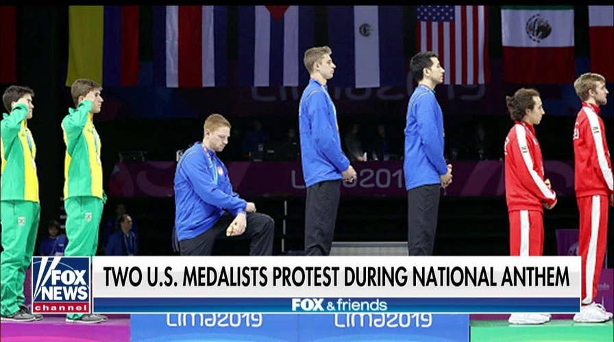 Hegseth, Crenshaw slam U.S. fencer for anthem protest