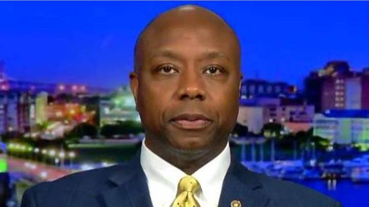 Sen. Scott hits back at Democrats calling Trump racist