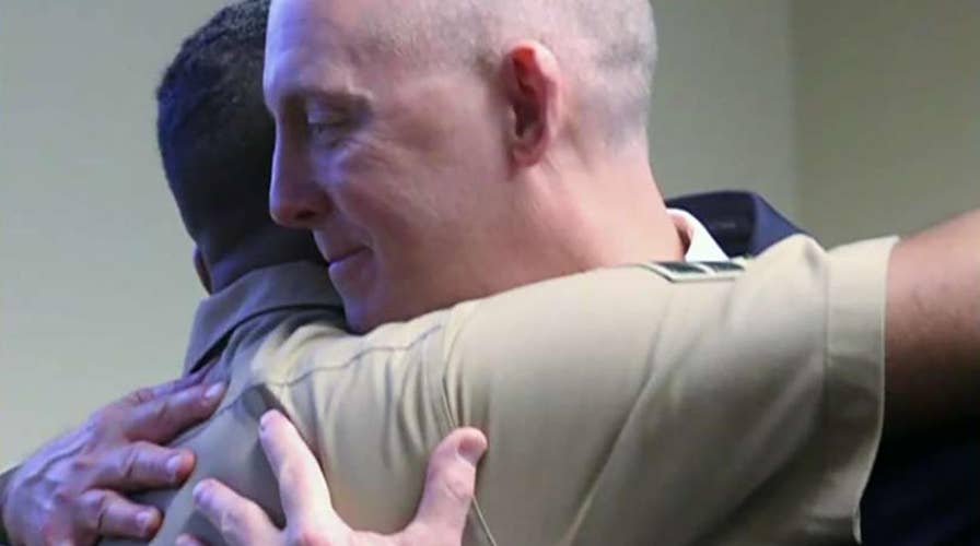 Marine reunited with FBI agent who saved him as a baby speaks out on 'Fox & Friends'
