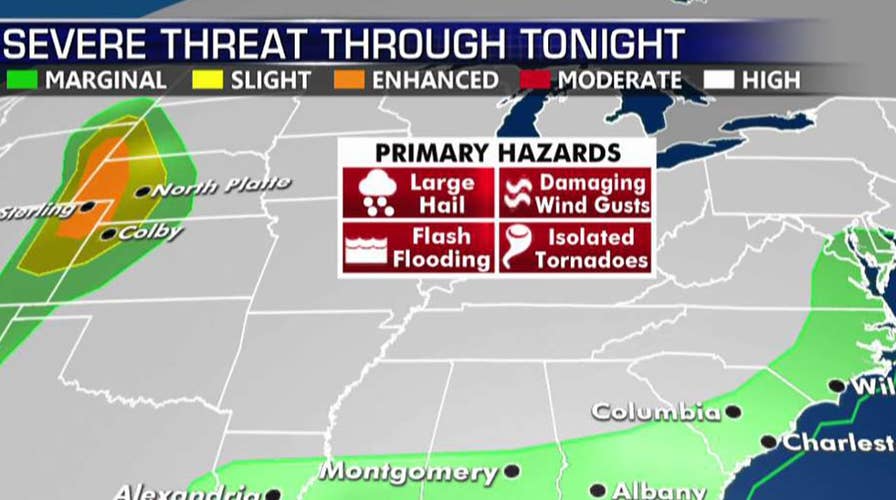 National forecast for Wednesday, August 14