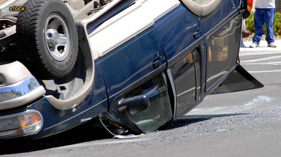 Teen survives after car lands on his head during near-fatal crash