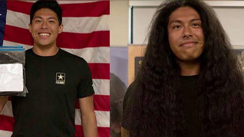 New Us Army Soldier Gets First Haircut In 15 Years To Join