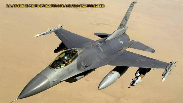 1980 Air Force F-16 fighter jet listed for sale online in Florida