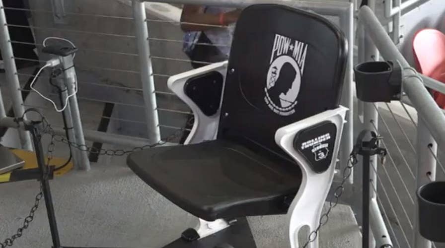 NFL Atlanta Falcons dedicate stadium seat to US military Prisoners of War and Missing in Action