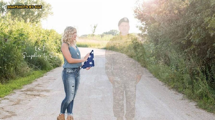 Nebraska teen honors father killed in Afghanistan with ‘angel’ graduation photos
