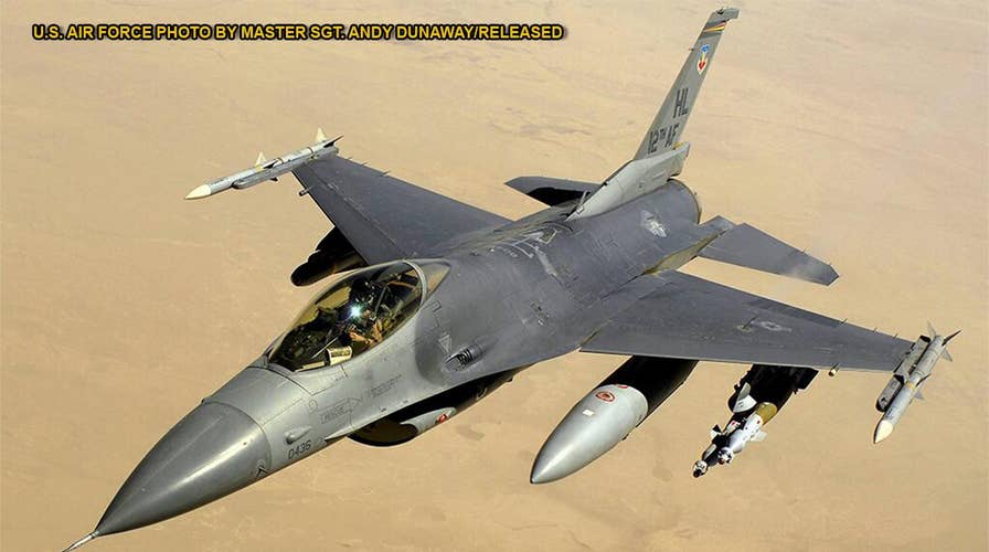 1980 Air Force F-16 fighter jet listed for sale online in Florida