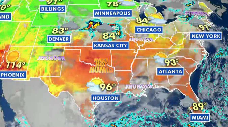 National forecast for Wednesday, August 21