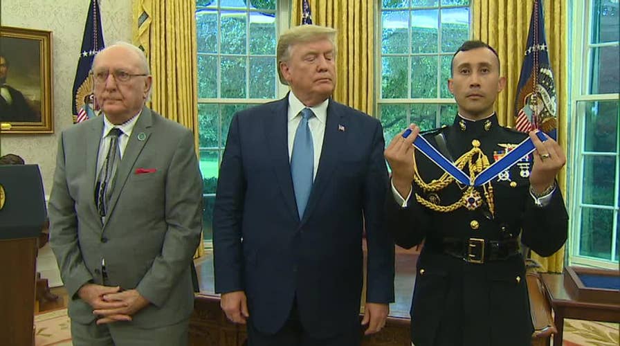 President Trump presents the Presidential Medal of Freedom to Bob Cousy
