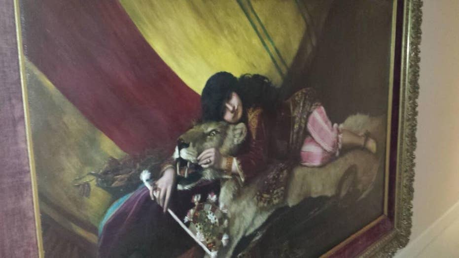 Jeffrey Epstein Had Painting Of Girl Lying With Big Cat At New Mexico   694940094001 6075875204001 6075873914001 Vs 