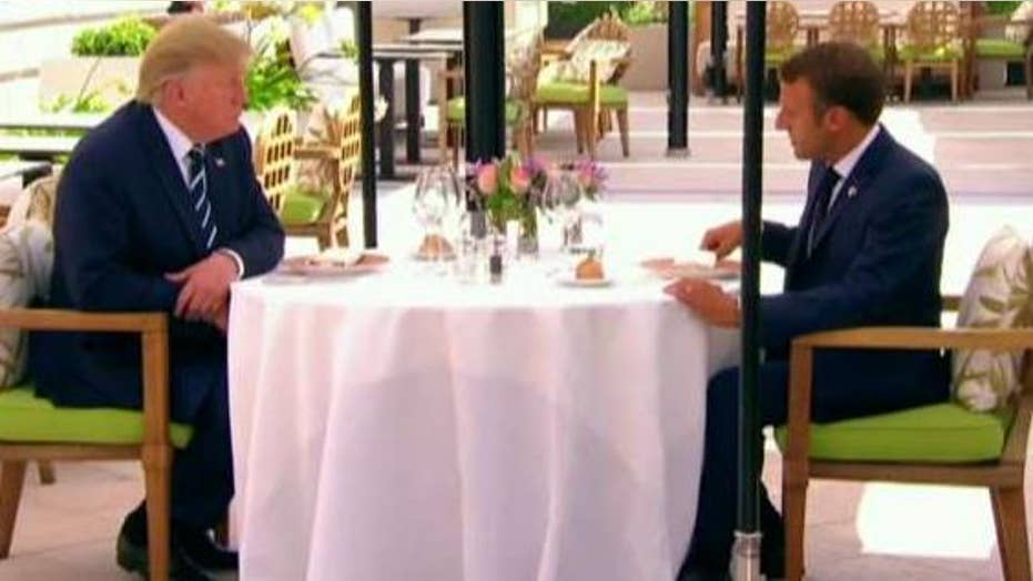 Trump Talks Up Special Relationship With Macron Hours