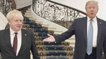 Trump meets with UK Prime Minister Boris Johnson at G7 Summit