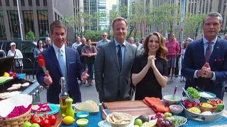 Griff's black bean chicken surfer burritos