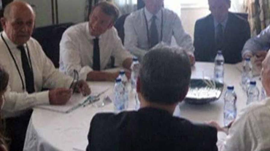 Iran's foreign minister makes surprise appearance at G7 in France