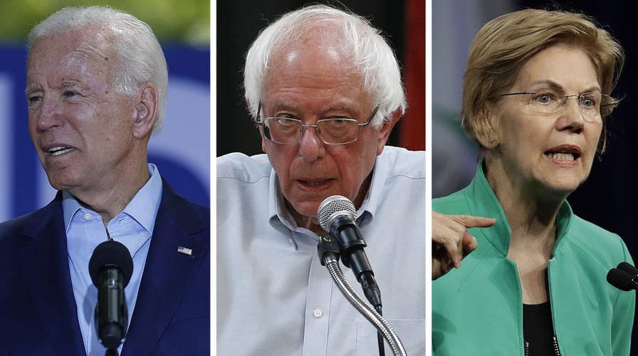 Biden campaign pushes back after new poll shows former vice president in three-way tie with Sanders, Warren