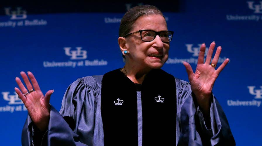 Ruth Bader Ginsburg accepts honorary degree in New York following cancer treatment