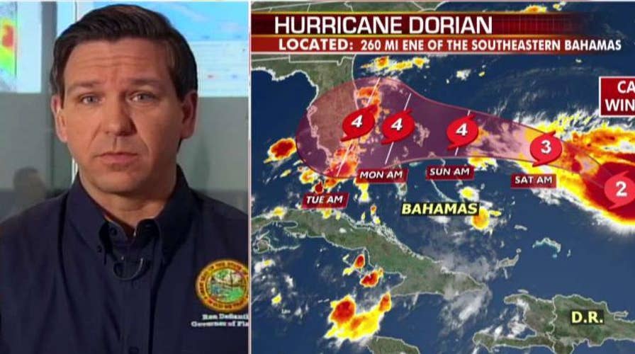 Florida Gov. DeSantis implores residents to listen to local officials as Dorian approaches