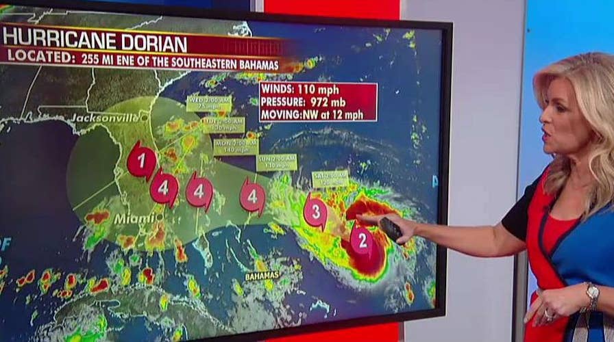 Dorian slowing down and gaining strength en route to Florida