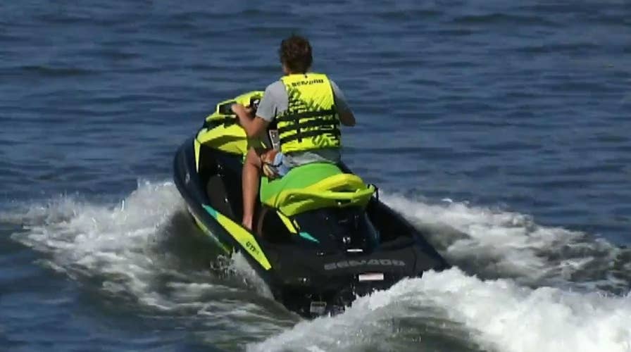 New Jersey commuter trades buses and trains for jet ski