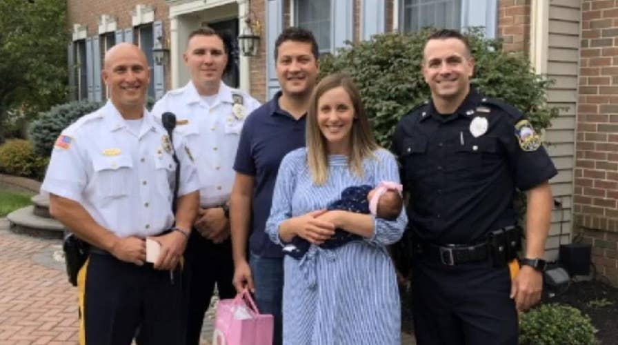 Rookie cop helps deliver newborn baby in parking lot in New Jersey